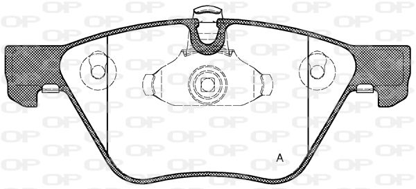 OPEN PARTS stabdžių trinkelių rinkinys, diskinis stabdys BPA1052.00